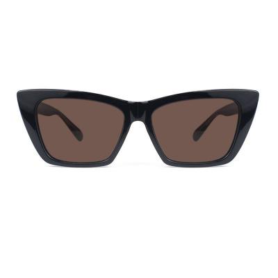 P10708 black cat eye pc/tr90 sunglasses