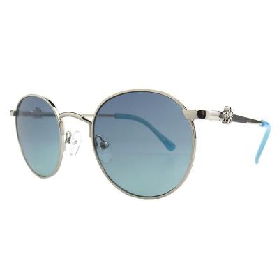 M10961 silver round metal sunglasses