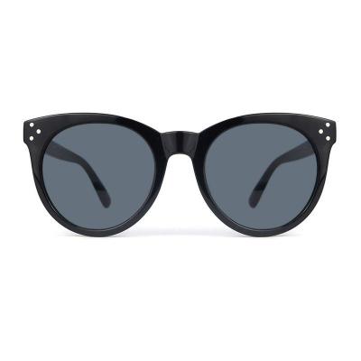 P10710 black cat eye pc/tr90 sunglasses