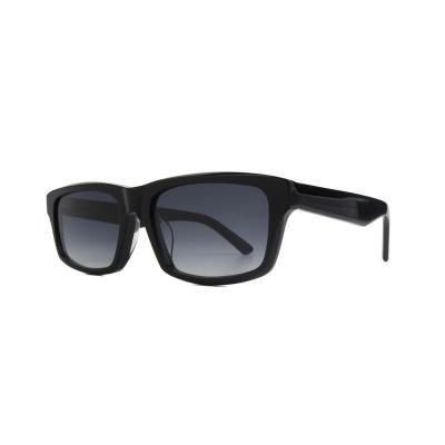 A11082 black square acetate sunglasses