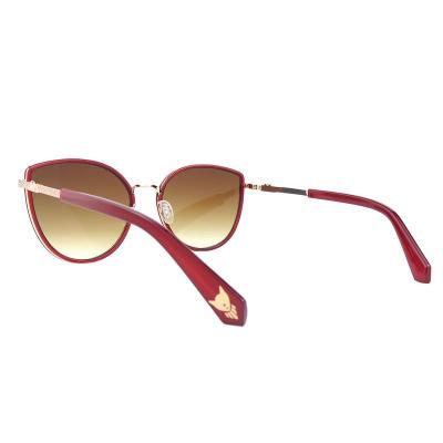 M10970 red cat eye metal sunglasses