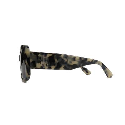 A11085 tortoise square acetate sunglasses