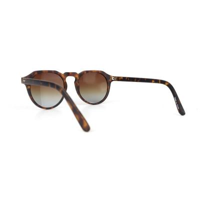 P10693 tortoiseshell round pc/tr90 sunglasses