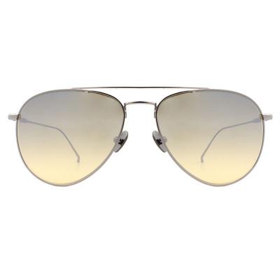 M10956 silver aviator metal sunglasses