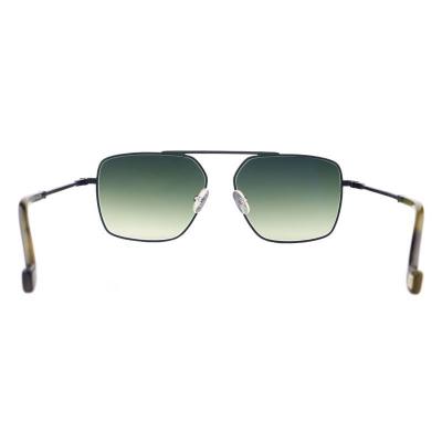 M10958 black aviator metal sunglasses