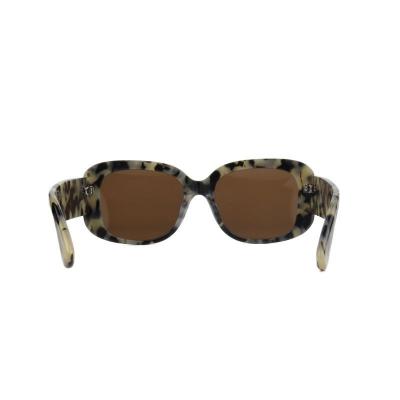 A11085 tortoise square acetate sunglasses