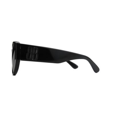 A11084 black cat eye acetate sunglasses