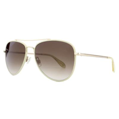 M10960 gold aviator metal sunglasses
