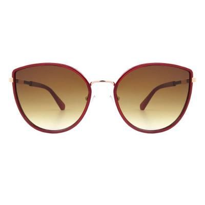 M10970 red cat eye metal sunglasses