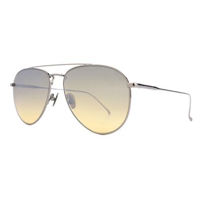 M10956 silver aviator metal sunglasses