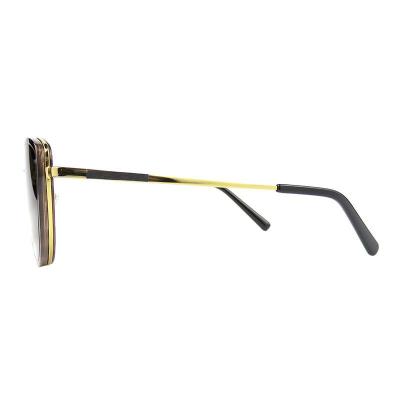 M10969 tortoise cat eye metal sunglasses