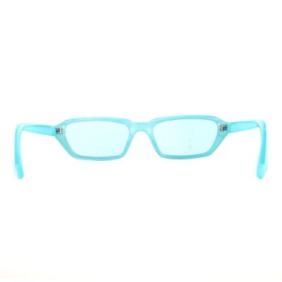 P10707 aqua/teal translucent geometric pc/tr90 sunglasses