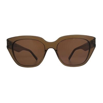 A11081 crystal brown cat eye acetate sunglasses
