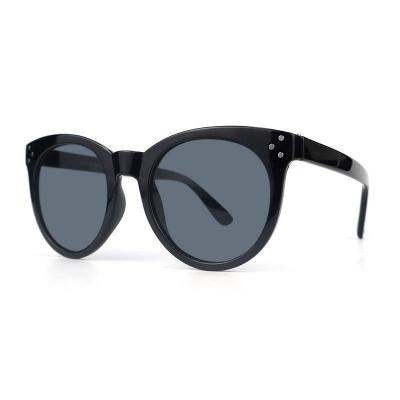 P10710 black cat eye pc/tr90 sunglasses