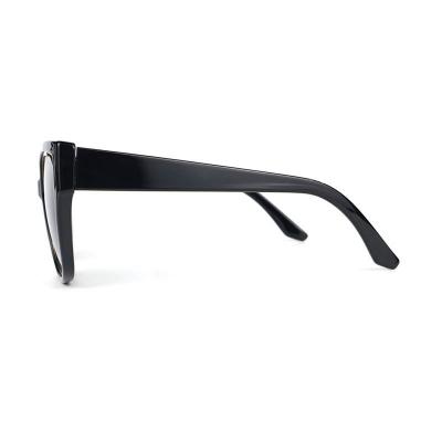 P10694 black with gold trim cat eye pc/tr90 sunglasses