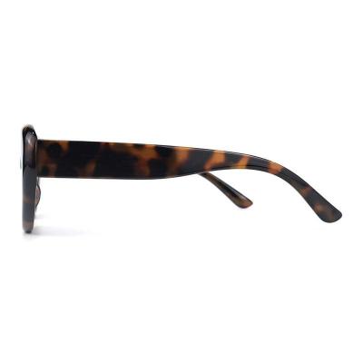 P10740 tortoiseshell (dark brown/amber) cat eye pc/tr90 sunglasses