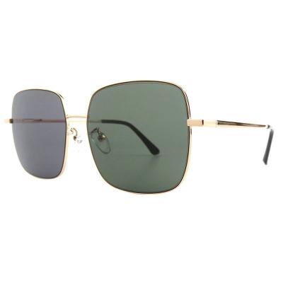 M10982 gold square metal sunglasses