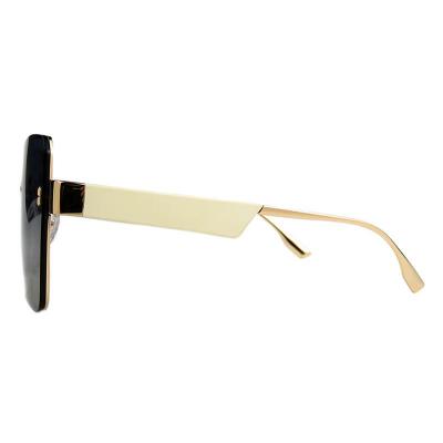 M10993 gold square metal sunglasses