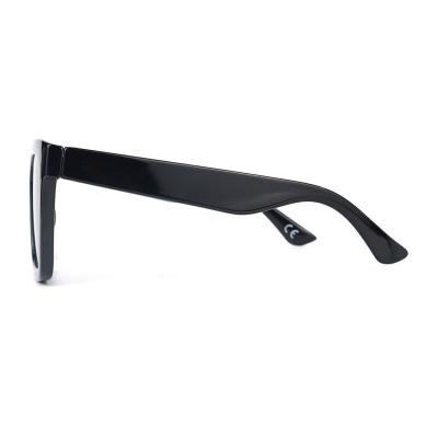 P10737 black square pc/tr90 sunglasses