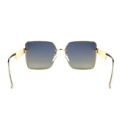 M10993 gold square metal sunglasses