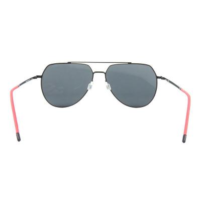 M10987 black aviator metal sunglasses