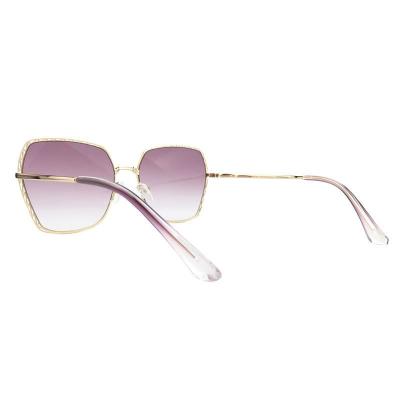 M10978 gold geometric metal sunglasses