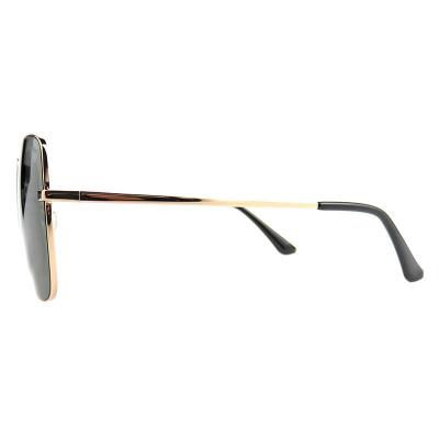 M10982 gold square metal sunglasses