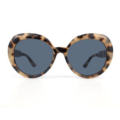 P10721 tortoiseshell round pc/tr90 sunglasses