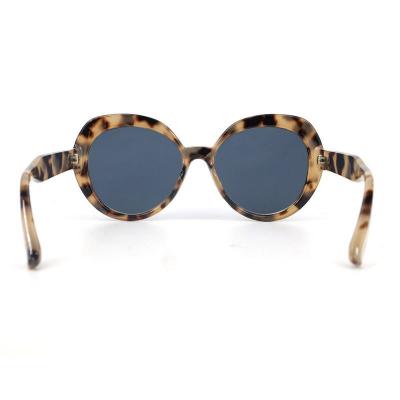 P10721 tortoiseshell round pc/tr90 sunglasses