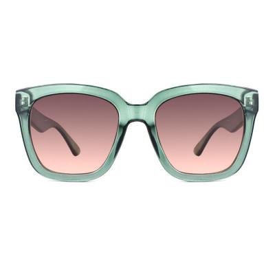 P10729 seafoam green square pc/tr90 sunglasses