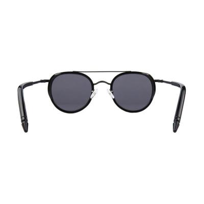 M11003 black round metal sunglasses