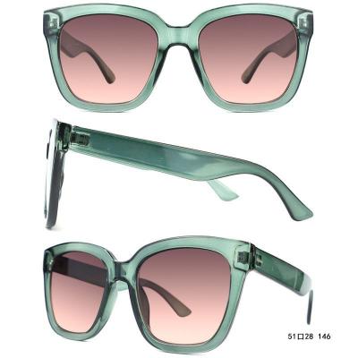 P10729 seafoam green square pc/tr90 sunglasses
