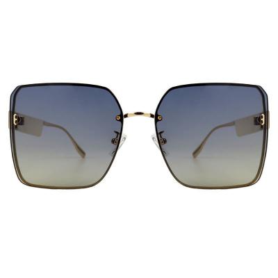 M10993 gold square metal sunglasses