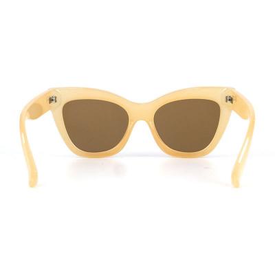 P10734 ivory/cream cat eye pc/tr90 sunglasses