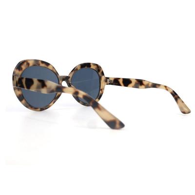 P10721 tortoiseshell round pc/tr90 sunglasses