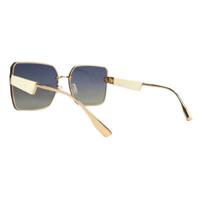 M10993 gold square metal sunglasses
