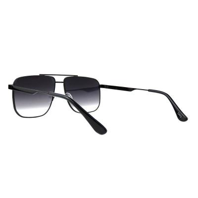 M10997 black aviator metal sunglasses