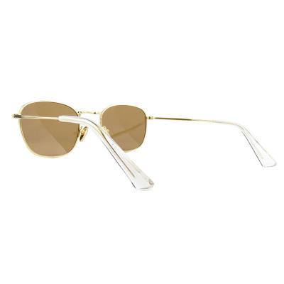 M10983 gold square metal sunglasses
