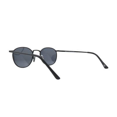 M11002 black round metal sunglasses