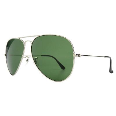 M10989 silver aviator metal sunglasses