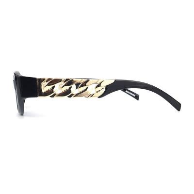 P10738 black geometric pc/tr90 sunglasses