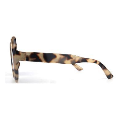 P10721 tortoiseshell round pc/tr90 sunglasses