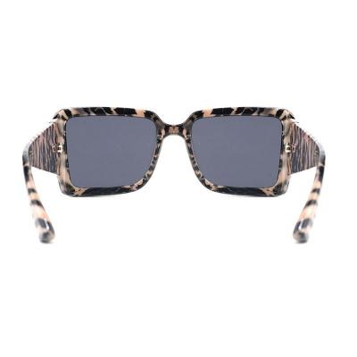 P10728 animal print (zebra/tiger pattern: cream/beige with black stripes) square pc/tr90 sunglasses