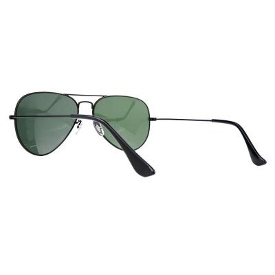 M10995 black aviator metal sunglasses