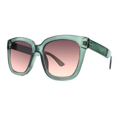 P10729 seafoam green square pc/tr90 sunglasses