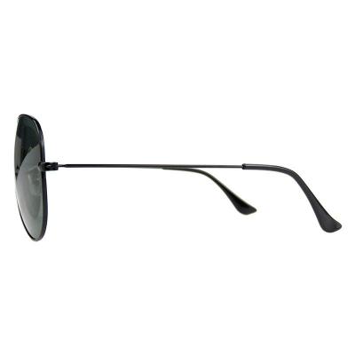 M10995 black aviator metal sunglasses