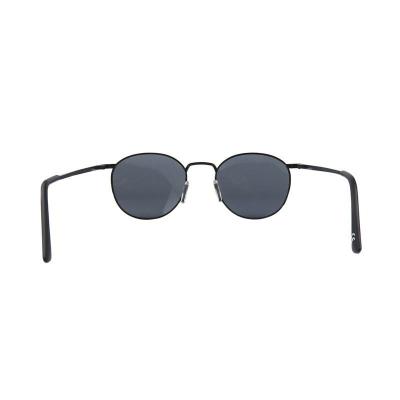 M11002 black round metal sunglasses