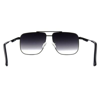M10997 black aviator metal sunglasses