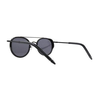 M11003 black round metal sunglasses
