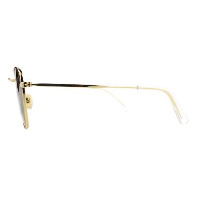 M10983 gold square metal sunglasses